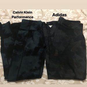 Lot/bundle of 2 Activewear Abstract Leggings